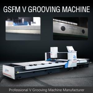 China Fully Automatic Four Sided V Groover Machine Automated Solution For Door Industry supplier