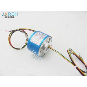 China 12.7mm Stable Performance Through Bore Slip Ring , 500RPM 12A Rotary Connector wholesale