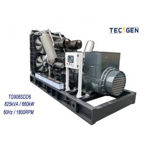 660kW Diesel Engine Generator 1800rpm Diesel Genset With 6-Cylinder Diesel Engine