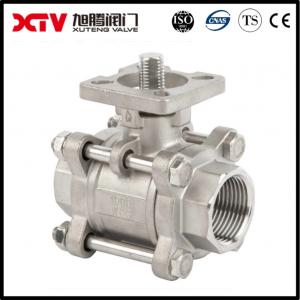 Electric Actuator 3PC ISO 5211 Ball Valve For Floating Structure