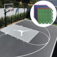China Interlocking Pp Plastic Outdoor Basketball Half Court Sports Floor Tiles 3x3 on sale