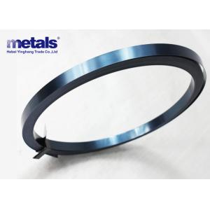 China Metal Steel Packing Strip Black Blue 0.5x16mm 0.5x19mm 0.8x32mm 0.9x25mm supplier