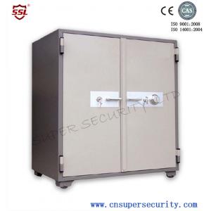 China 540L Locking Points Double Door Fire Resistant Safe Box with 8 Steel Live action Draw Bolts for shares markets wholesale