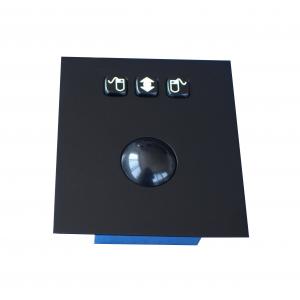 China IP65 Vandal proof Top panel black stainless steel waterproof stainless steel optical trackball supplier