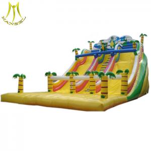 Hansel low price outdoor games cheap inflatable water slide for kids wholesale