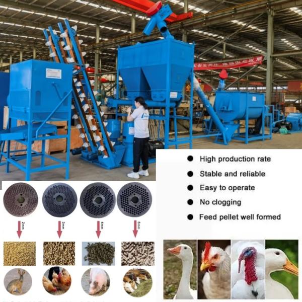 China Les moutons horizontaux alimentent la machine de granule de vache à la machine 1,5 Tons/H de granule pour l'alimentation de bétail wholesale