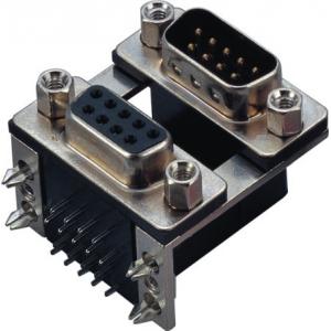 China Female Male Db9 Connector Dual Row Right Angle D SUB FOR Communication supplier