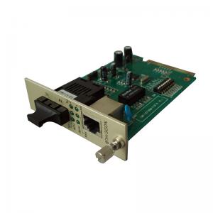 FCC Part 15 Fiber Optic Media Converter Card Type UTP RJ45 Connectors