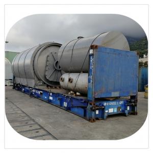 Natural Gas Fuel Recycling Waste Tyre into Fuel Oil Pyrolysis Plant 2.6m*6.6m*18mm