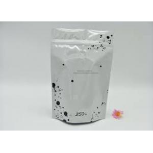 China Custom Logo Stand Up Plastic Pouches , Heat Seal Aluminium Foil Zip Lock Bag supplier