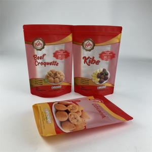 China Custom Printed Plastic Dry Fruits Packing Bags Stand Up For Mango Banana Chips supplier