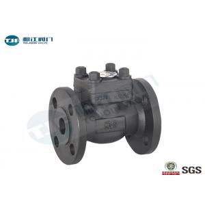 China Forged Steel F304 Non Return Stop Valve , ANSI B 16.5 Flanged Lift Check Valve supplier