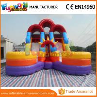 China 1 Year Warranty Kids Water Slide Inflatable Floating Water Slide With Pool on sale