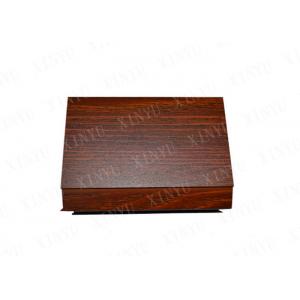 China Cherry Wood Color Aluminum Square Tube for Decoration and Aluminum Floor supplier