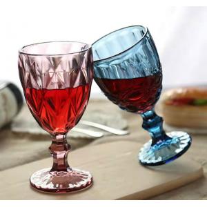 Champagne Wine Glass Goblets Colored Glassware Bulk for Kitchen