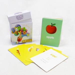 Customized pattern English learning cards for children custom design phonics laser flashcards for kids