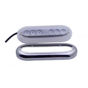 China Blue Oval Underwater Boat Marine Transom Light 316 Stainless Steel Pontoon Lamp supplier