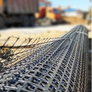 UV Resistance Plastic PP Biaxial Geotextile Geogrid Mesh for Road Construction