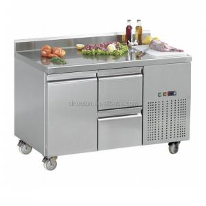 Commercial Stainless Steel Direct Cooling Refrigeration Equipment Single Door Inverter Undercounter Refrigerator Drawer