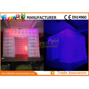 Custom Inflatable Cube Tent / Led Inflatable Air Tent Trade Show Room