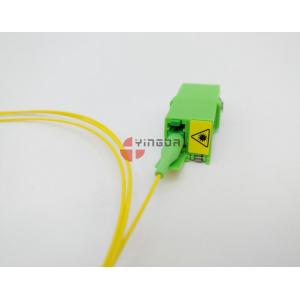 China Single-mode Simplex Fiber Optic Adapter LC/APC, Green LC Fiber Optic Coupler supplier