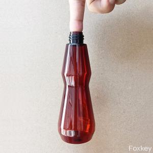 3oz 100ml Small Double Cone Shape Bottle Plastic Slim Waist S Shape Thin Waist