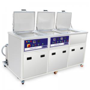 China Three Tanks Industrial Ultrasonic Cleaning System With Ultrasonic Washing Ringsing Drying supplier