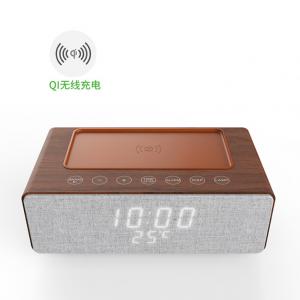 Wooden Desktop Loud Portable Bluetooth Speakers M15 Wireless Charging Function