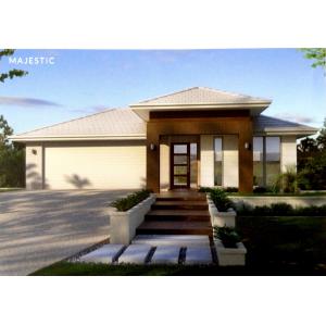 Cheap Home Prefabricated Light Steel System House Single Storey Villa with Garage