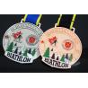 China Sublimated Ribbon Custom Sports Medals Athletics Medals For Canada Sports Skiing Events wholesale