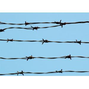 China Galvanised Garden Security Barbed Wire 25M Length 1.7mm Wire Diameter supplier