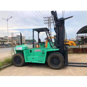 China Mitsubishi 12 Ton Used Industrial Forklift Green Color With Japanese Engine supplier