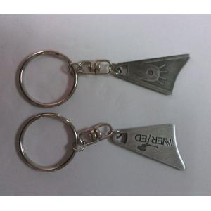 Corporate branded promotion gift key chain, zinc alloy, antique pewter plated key ring,12g