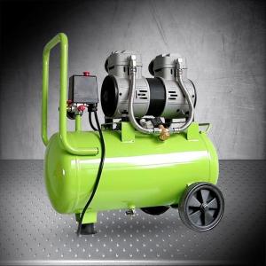 China 120L/Min 24L Oil Free Noiseless Compressor For Tire Inflation，The air compressor is put the 1100w copper induction motor supplier