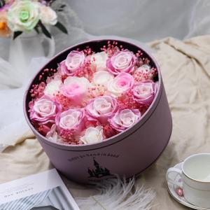 Long lasting preserved flowers in surprise magic flower box for lover  rose big preserved rose in poke ball