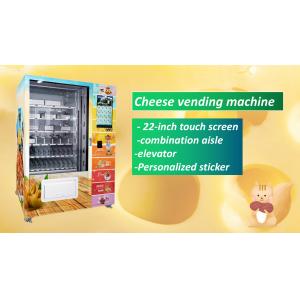 22 Inch Screen Cheese Vending Machine For Advertising Support Contactless Payment