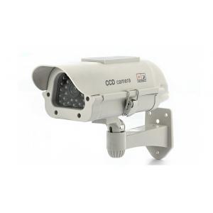 China CCTV Camera Accessories , Realistic Solar Powered Dummy Camera For Security supplier