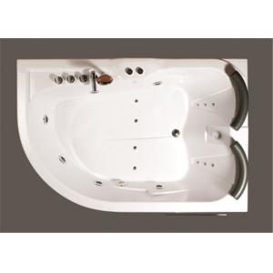 China Contemporary Whirlpool Therapy Tubs Curved Apron Bathtub With Thermostatic Faucet supplier