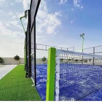 China Customizable Color Artificial Grass  Padel Tennis Courts Lawn With Visible Court Lines And Standards on sale