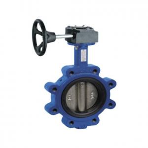 China Stainless Steel Wafer Butterfly Valve Fluorine Rubber Ring Manual Handle Butterfly Valve supplier