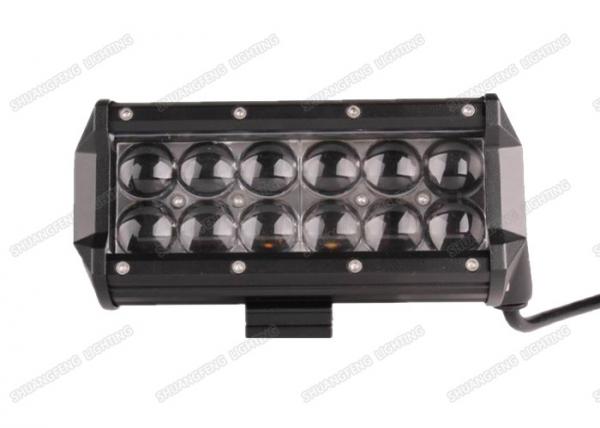 7.5inch Double LED Light Bar 36w 4x4 Spot / Flood / Combo Beam With 4D Lenses