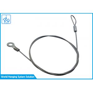 China Rohs Certification 7x7 or 7x19 Single Leg Wire Rope Sling / Safety Tools Lanyard supplier