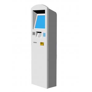 Check Reader And Card Dispenser Self Service Kiosk For Account Inquiry And Transfer