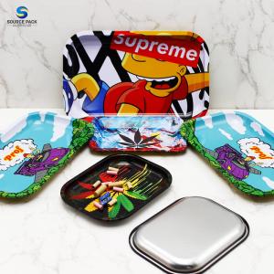 China Eco Smoking Rolling Tray Metal Joint Rolling Trays Tobacco Pre Rolled Smoking Accessories supplier