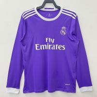 China Edition Long Sleeve Soccer Jerseys Purple Retro Football Jersey on sale