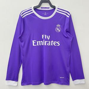 China Edition Long Sleeve Soccer Jerseys Purple Retro Football Jersey supplier