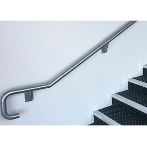 Rust Resistant Stainless Steel Handrail , Wall Mounted Handrail For Stairs Various Appearance