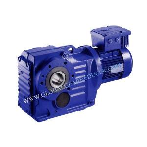 China Shaft Mounted Sprial Bevel Gearmotor With Hollow Output Shaft supplier