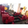 Red Heavy Duty Pipe Welding Rollers , 200 Ton Capacity Tank Turning Rolls