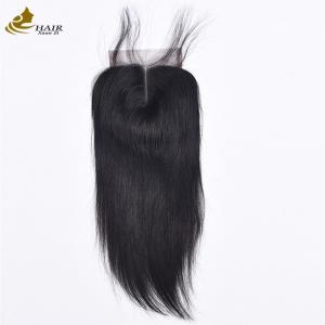China Straight Brazilian Closure Hair Piece Lace Closure And Bundles 4X4 supplier